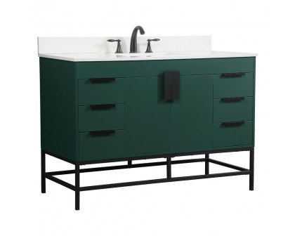 Elegant Bathroom Vanity - Green (VF488W48MGN-BS)