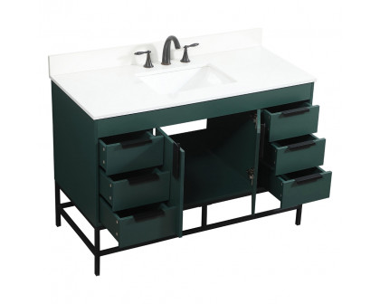 Elegant Bathroom Vanity - Green (VF488W48MGN-BS)