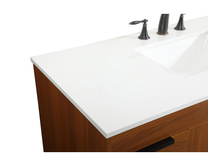 Elegant Bathroom Vanity - Teak (VF488W48MTK)