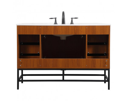 Elegant Bathroom Vanity - Teak (VF488W48MTK)