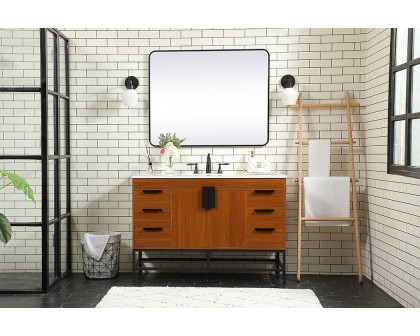 Elegant Bathroom Vanity - Teak (VF488W48MTK)