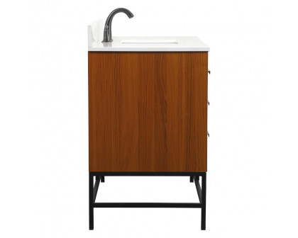 Elegant Bathroom Vanity - Teak (VF488W48MTK-BS)