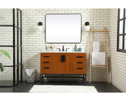 Elegant Bathroom Vanity - Teak (VF488W48MTK-BS)