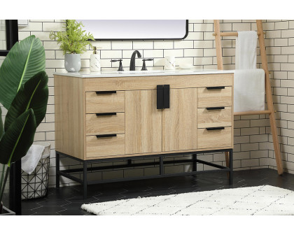 Elegant Bathroom Vanity - Mango Wood (VF488W48MW)