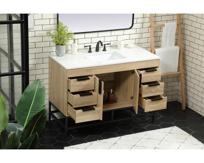 Elegant Bathroom Vanity - Mango Wood (VF488W48MW)