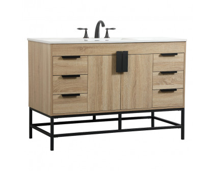 Elegant Bathroom Vanity - Mango Wood (VF488W48MW)