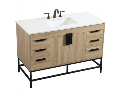 Elegant Bathroom Vanity - Mango Wood (VF488W48MW)