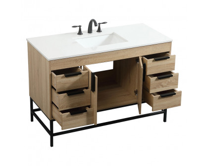 Elegant Bathroom Vanity - Mango Wood (VF488W48MW)