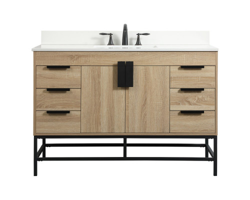 Elegant Bathroom Vanity - Mango Wood (VF488W48MW-BS)