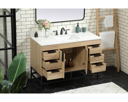 Elegant Bathroom Vanity - Mango Wood (VF488W48MW-BS)