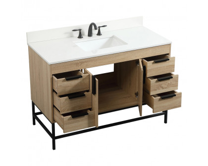 Elegant Bathroom Vanity - Mango Wood (VF488W48MW-BS)