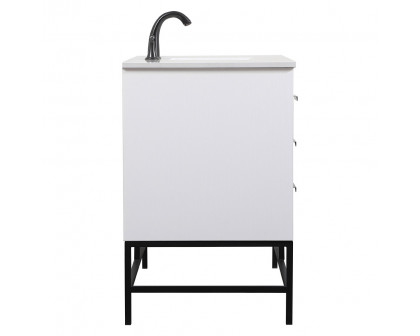 Elegant Bathroom Vanity - White (VF488W48MWH)