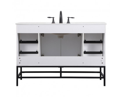 Elegant Bathroom Vanity - White (VF488W48MWH)