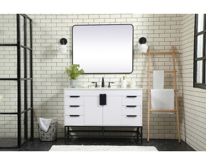 Elegant Bathroom Vanity - White (VF488W48MWH)