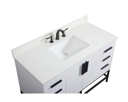 Elegant Bathroom Vanity - White (VF488W48MWH-BS)