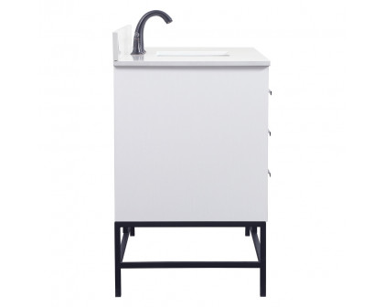 Elegant Bathroom Vanity - White (VF488W48MWH-BS)