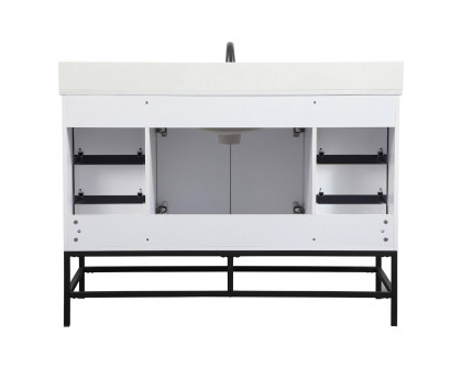 Elegant Bathroom Vanity - White (VF488W48MWH-BS)