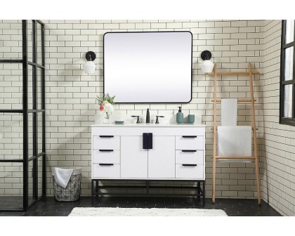 Elegant Bathroom Vanity - White (VF488W48MWH-BS)