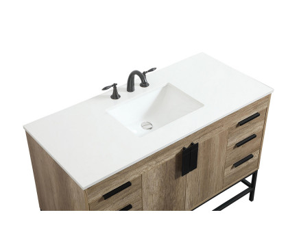 Elegant Bathroom Vanity - Natural Oak (VF488W48NT)