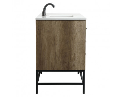 Elegant Bathroom Vanity - Natural Oak (VF488W48NT)