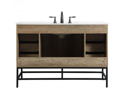 Elegant Bathroom Vanity - Natural Oak (VF488W48NT)