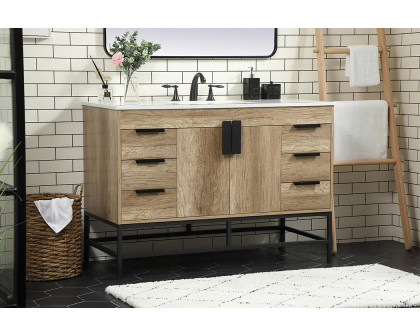 Elegant Bathroom Vanity - Natural Oak (VF488W48NT)