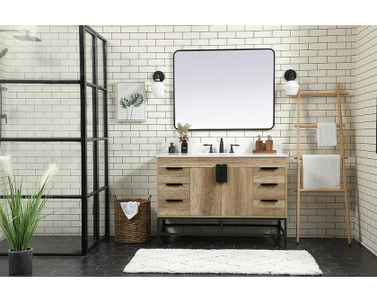 Elegant Bathroom Vanity - Natural Oak (VF488W48NT-BS)