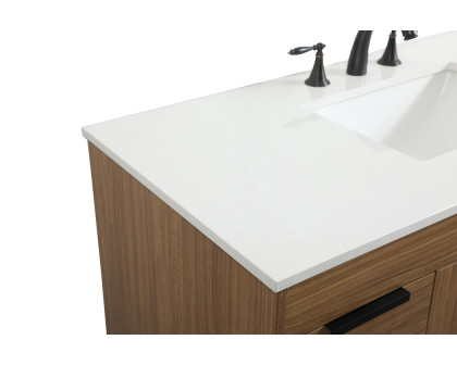 Elegant Bathroom Vanity - Walnut Brown (VF488W48WB)