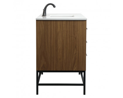 Elegant Bathroom Vanity - Walnut Brown (VF488W48WB)