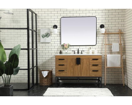 Elegant Bathroom Vanity - Walnut Brown (VF488W48WB)