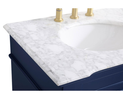 Elegant Bathroom Vanity - Blue, L 30" (VF50030BL)