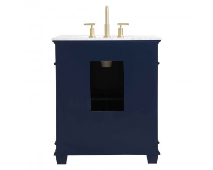 Elegant Bathroom Vanity - Blue, L 30" (VF50030BL)