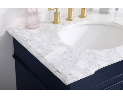 Elegant Bathroom Vanity - Blue, L 30" (VF50030BL)