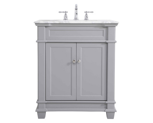 Elegant Bathroom Vanity - Gray, L 30" (VF50030GR)