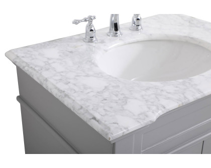 Elegant Bathroom Vanity - Gray, L 30" (VF50030GR)