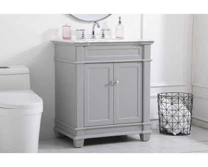 Elegant Bathroom Vanity - Gray, L 30" (VF50030GR)