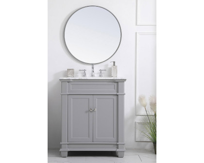 Elegant Bathroom Vanity - Gray, L 30" (VF50030GR)