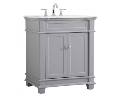 Elegant Bathroom Vanity - Gray, L 30" (VF50030GR)