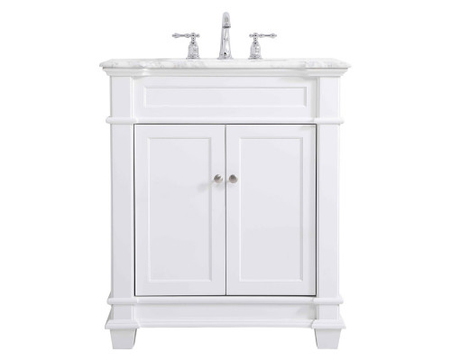 Elegant Bathroom Vanity - White, L 30" (VF50030WH)