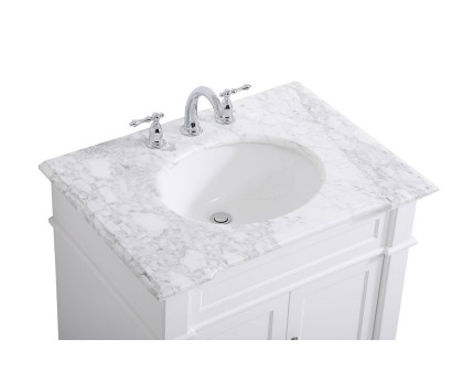 Elegant Bathroom Vanity - White, L 30" (VF50030WH)