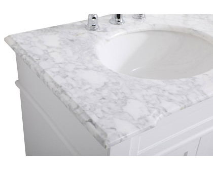 Elegant Bathroom Vanity - White, L 30" (VF50030WH)