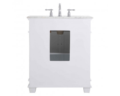 Elegant Bathroom Vanity - White, L 30" (VF50030WH)