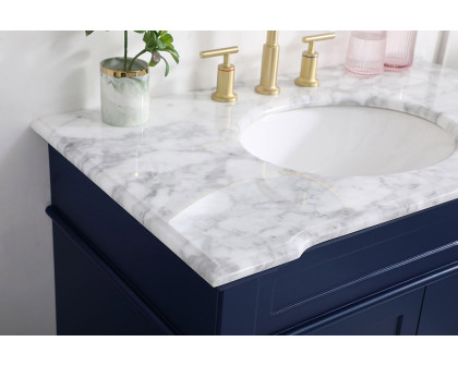 Elegant Bathroom Vanity - Blue, L 36" (VF50036BL)