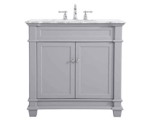 Elegant Bathroom Vanity - Gray, L 36" (VF50036GR)