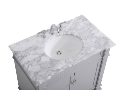 Elegant Bathroom Vanity - Gray, L 36" (VF50036GR)