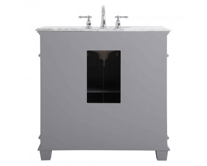 Elegant Bathroom Vanity - Gray, L 36" (VF50036GR)