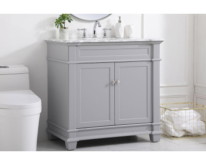 Elegant Bathroom Vanity - Gray, L 36" (VF50036GR)