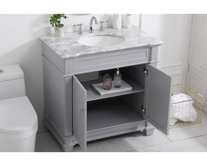 Elegant Bathroom Vanity - Gray, L 36" (VF50036GR)