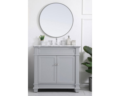 Elegant Bathroom Vanity - Gray, L 36" (VF50036GR)