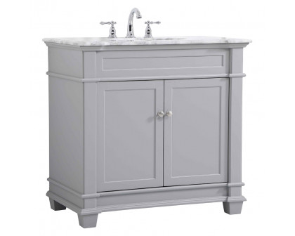 Elegant Bathroom Vanity - Gray, L 36" (VF50036GR)